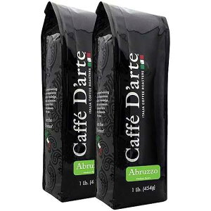 Caffe D'arte Caffe D'arte Abruzzo Ground Coffee ? Medium Roast, Earthy & Winey Flavor ? Fresh Roasted in Seattle, Crafted for Drip Coffee Makers ? 1 lb Bag, Pack of 2