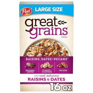 ??? ???? ??? ???, ?? & ?? ??? ???, 454g Great Grains Raisins Dates and Pecans Breakfast Cereal, Raisin Cereal with Sweet Dates and Granola Clusters, Non-GMO Project Verified, 16 OZ Box