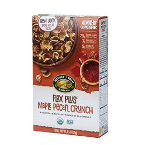 �m�� Nature's Path Nature�fs Path Organic Flax Plus Maple Pecan Crunch Cereal, 11.5 Ounce (Pack of 6), Non-GMO, 25g Whole Grains, 7g Plant Based Protein, with Omega-3 Rich Flax Seeds