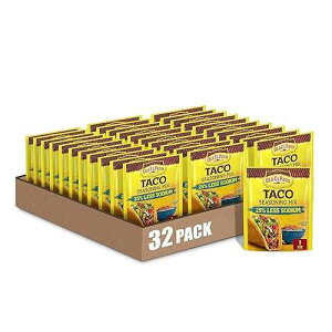 Old El Paso Taco Seasoning Mix, 25% Less Sodium, Gluten Free, 1 oz (Pack of 32)