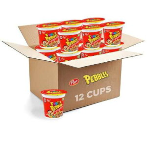 ??? ??? ?? ???, ?? ? ?? ???, ??? ?? ???? ? ???, 56.7g ?? ??? ? (12? ?) Fruity Pebbles Gluten Free Cereal, Sweetened Rice Crunch, On-th-Go Single Serve Breakfast, 2 oz Cup (