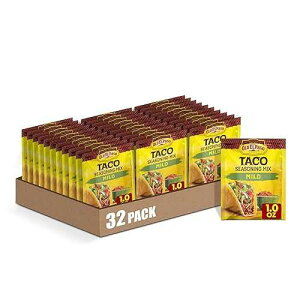 Old El Paso Mild Taco Seasoning Mix, Gluten Free, 1 oz (Pack of 32)