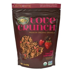Love Crunch Organic Dark Chocolate & Red Berries Granola, 11.5 oz (Pack of 6), Non-GMO, Fair Trade, by Nature's Path