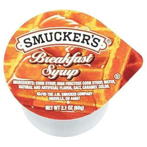 Smucker's ���H�V���b�v�A2.1 �I���X (100 �p�b�N) Smucker's Breakfast Syrup, 2.1 Ounce (Pack of 100)