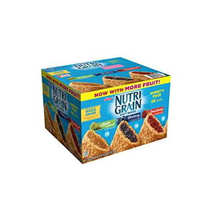 Nutri Grain Kellogg's Nutri-Grain Variety Pack Soft Baked Breakfast Bars - Grab-N-Go Snacks, Apple Cinnamon, Blueberry, and Strawberry (48 Count)