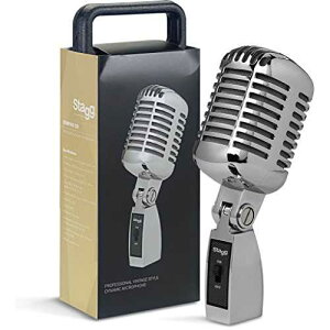 Stagg SDM100 CR Dynamic Microphone, Silver