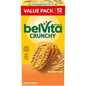 belVita Breakfast Bars Biscuits, Golden Oat, Value Pack, 12 Packs (4 Biscuits Per Pack)