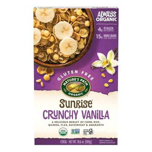 Nature's Path Organic Sunrise Crunchy Vanilla Cereal, 10.6 oz (Pack of 12), Gluten Free, Non-GMO