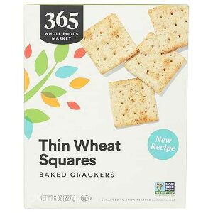 365 by Whole Foods Market, Thin Wheat Square Crackers, 8 OZ