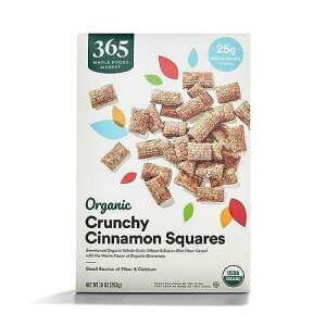 ??? ?? 365, ??? ??? ??? ??? ???, 283g 365 by Whole Foods Market, Organic Crunchy Cinnamon Squares Cereal, 10 Ounce