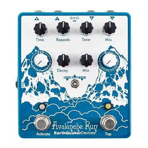 EarthQuaker Devices Avalanche Run V2 �X�e���I ���o�[�u & �f�B���C�A�^�b�v �e���| �M�^�[ �G�t�F�N�g �y�_���t�� EarthQuaker Devices Avalanche Run V2 Stereo Reverb & Delay with Tap Tempo Guitar Effects Pedal