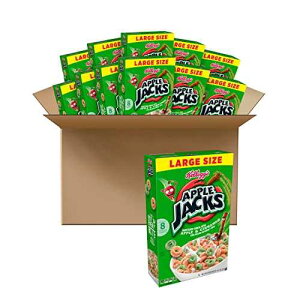 ??? ?? ??, ?? ?? ???, ????, 8?? ??? ? ???? ?? ???, ???, 416.7g ?? (12? ?) Apple Jacks Cold Breakfast Cereal, Good Source of 8 Vitamins and Minerals, Large Size, Original,