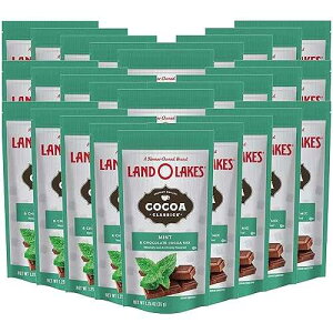 Land O' Lakes �z�b�g�R�R�A�~�b�N�X�A�~���g�A1.25 �I���X (35g)�A30 �p�P�b�g Land O'Lakes Land O' Lakes Hot Cocoa Mix, Mint, 1.25 oz (35g), 30 Packets