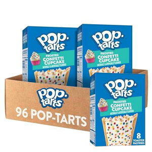 Pop-Tarts Breakfast Toaster Pastries, Frosted Confetti Cupcake (96 Count)