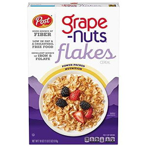 ???? ?? ??? ???? ?? ?? ???, ???, ?? ??, 510.3g ?? (4? ?) Post Grape-Nuts Flakes, Breakfast Cereal, Low Fat, Fiber, Kosher 18 Ounce (Pack of 4)