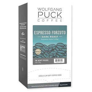 Wolfgang Puck Coffee, Espresso Forzuto, 12 Gram Pods, 16 count (SYNCHKG046916)