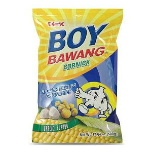 Boy Bawang Cornick�A�K�[���b�N - �T�N�T�N���������O���e���t���[�̃R�[���i�b�c 17.6�I���X (500g) Boy Bawang Cornick, Garlic - Crispy Tasty & Gluten-Free Corn Nuts 17.6oz (500g)