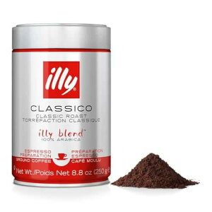?? ???? ?? ????? ??, ??? ???, ??? & ??? ?, 100% ????, 8.8?? (1?) Illy Classico Ground Espresso Coffee, Medium Roast Roast With Notes Of Chocolate & Caramel, 100% Arabica, 8.8
