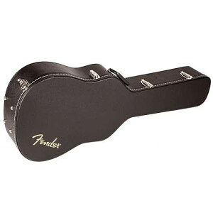Fender Flat-Top Dreadnought Acoustic Guitar Case, with 1-inch Foam Padding, Guitar Accessories, Black
