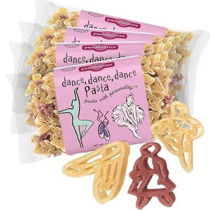 Pastabilities Fun Shaped Pasta for Kids - Dance Dance Dance - Dancer and Ballerina Fun Theme, Non-GMO Natural Wheat and Vegetable Pasta, All-Natural, Kosher Certified, Made in the USA, (4 Pack, 14 Oz)