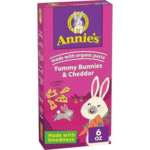 Annie's Homegrown Bunny Shape Pasta & Yummy Cheese Macaroni and Cheese (Pack of 3)