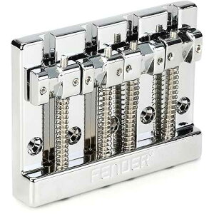 Fender 994407000 Himass 4-String Bass Bridge Assembly with Zinc Saddles, Chrome
