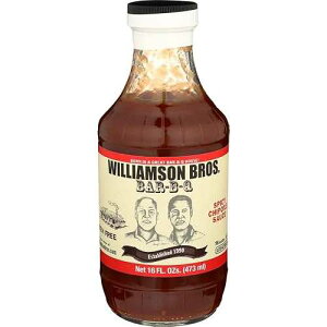 Williamson Bros. �X�p�C�V�[ �`�|�g�� BBQ �\�[�X�A16 �t�ʃI���X Williamson Bros. Bar-B-Q Williamson Bros. Spicy Chipotle Bbq Sauce, 16 Fl Oz