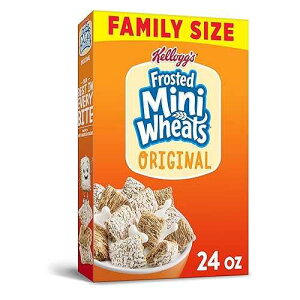 Kellogg's �t���X�g�~�j�E�B�[�g�A���H�p�V���A���A�I���W�i���A7 ��ނ̃r�^�~���ƃ~�l�����̗D�ꂽ�������A24 �I���X�̃{�b�N�X�A10 �p�b�N Kellogg's Frosted Mini-Wheats, Breakfast Cereal, Original, Good