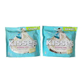 HERSHEY'S Kisses バースデーケーキ スプリンクル風味 キャンディバッグ (10オンス) 2個パック HERSHEY COMPANY HERSHEY'S Kisses Birthday Cake Flavored with Sprinkles Candy Bag (10 Oz), Pack of 2