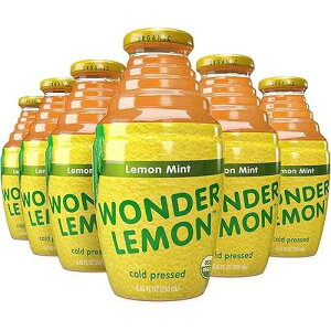 Wonder Lemon Organic Lemon Mint Cold Pressed Juice, 8.45oz (6 Pack)