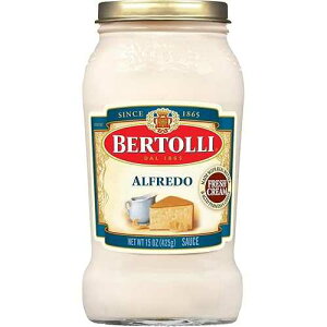 Bertolli Classic Alfredo Sauce with Aged Parmesan Cheese, Spaghetti Pasta Sauce, 15 oz
