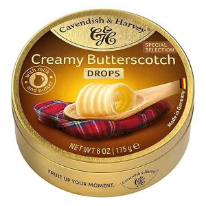 ???? & ?? ?? ??? 175?? Cavendish & Harvey | Creamy Butterscotch Hard Candy Drops | 6 Ounce Tin