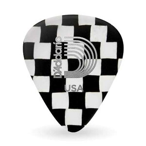 Planet Waves D'Addario Accessories Checkerboard Celluloid Guitar Picks, Light, 100 Pack