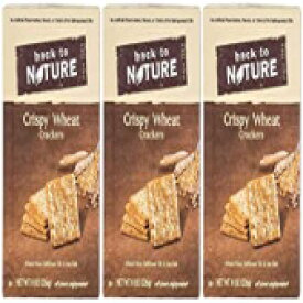 バック トゥ ネイチャー クラッカー - クリスピー ウィート - 8 オンス - 3 パック Back to Nature Crackers - Crispy Wheat - 8 oz - 3 pk