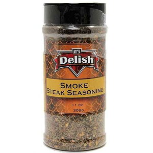 Its Delish �X���[�N �X�e�[�L �V�[�Y�j���O�A11 �I���X ���r It's Delish Smoke Steak Seasoning by Its Delish, 11 Oz. Medium Jar