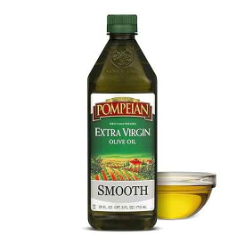 Pompeian Smooth Extra Virgin Olive Oil, Contains Polyphenols, First Cold Pressed, 24 Fl Oz
