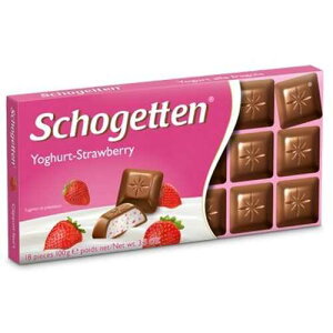 �V���[�Q�b�e�� ���[�O���g �X�g���x���[�~���N�`���R���[�g (3��) Schogetten Yoghurt-Strawberry Milk Chocolate (Pack of 3)