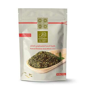 AL'ARD Premium Palestinian Za'atar Blend - 0.5lb/ 226 g - Zaatar seasoning includes Thyme, Sesame, Sunflower Oil, & Salt (Za atar, Zaatar Spice Blend)