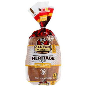 Canyon Bakehouse �O���e���t���[ �w���e�[�W�X�^�C�� �n�j�[�z���C�g�u���b�h�A24�I���X (6�p�b�N) Canyon Bakehouse Gluten Free Heritage Style Honey White Bread,, 24 Oz (pack Of 6)