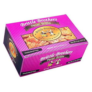 Brittle Brothers Pecan Brittle - 8 oz. Box : Voted #1-4x�fs more Nuts - Gift Pack Cashew Pecan Bacon Corporate Christmas Mother Father Chocolate