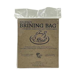 Regency Wraps Brining Bag, 23.5X 19.5 1 pack, Heavy Duty, BPA Free for Making Juicy Turkey, Double Seal and Bottom Gusset For Easy Storage in the Fridge