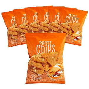 Proti-Thin Spicy Nacho Proti Protein Chips, 15g Protein, Low Calorie, Low Fat, Low Carb, High Fiber, No Gluten Ingredients, Healthy Snack Chips, 7 Single Serving Bags