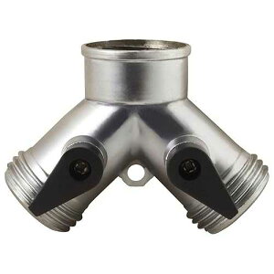 �����i�[���^��2�E�F�C�z�[�X�o���u Melnor Metal 2-Way Hose Valve