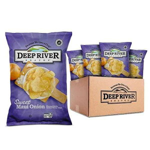 Deep River Snacks Sweet Maui Onion Kettle Cooked Potato Chips, 2-Ounce (Pack of 24)
