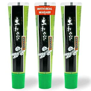 Wasabi-O Real Wasabi Paste - Authentic Japanese Fresh Wasabi Root - Mild Heat - Squeeze Tube for Sushi, Sauce, Mayo, Seafood - 3 x 1.52 Oz