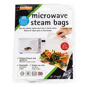 PLANIT PRODUCTS �d�q�����W�p�X�`�[���o�b�O 1�� quickasteam PLANIT PRODUCTS Microwave Steam Bags, 1 EA