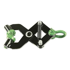 Brush Grubber Single Person Brush Grubber Mini with 12 Gripping Teeth and Spring Loaded Jaws Brush Up To 2 Inch Diameter, Black/Green
