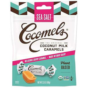 Sea Salt Cocomels Coconut Milk Caramels - Organic - Made Without Dairy - Kosher - GMO Free - Sea Salt 1 Pack