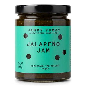 Jammy Yummy Jalapeno Jam - Handmade, Simple Ingredients, No Additives, Vegan, Gluten-Free - 8 Ounce Jar (Pack of 1)