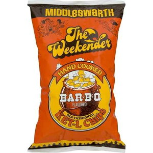 Middleswarth ����I�[���h�t�@�b�V���� KET-L �|�e�g�`�b�v�X �o�[ BQ �����̃U�E�E�B�[�N�G���_�[ (3 ��) Middleswarth Hand Cooked Old Fashioned KET-L Potato Chips Bar-B-Q Flavored The Weekender (3 Bags)